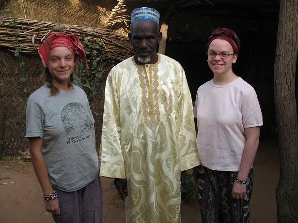 Emilie (L), The Village Chief of Tanka, Caitlin (R)